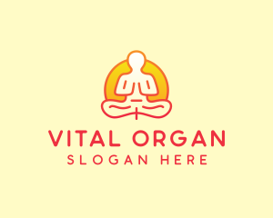 Yoga Meditation Wellness logo design