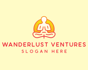 Yoga Meditation Wellness logo design