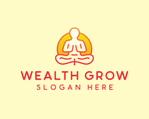 Yoga Meditation Wellness logo design