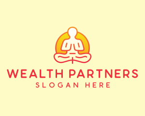 Yoga Meditation Wellness logo design