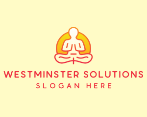 Yoga Meditation Wellness logo design