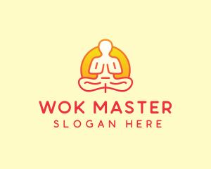 Yoga Meditation Wellness logo design