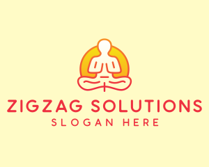 Yoga Meditation Wellness logo design