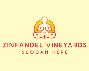 Yoga Meditation Wellness logo design