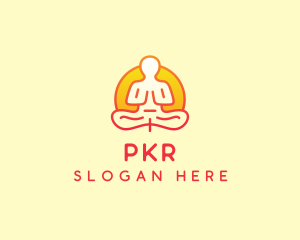 Yoga Meditation Wellness logo design