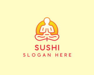 Yoga Meditation Wellness logo design