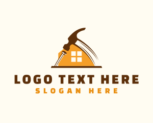 Repair - Construction Hammer Carpentry logo design