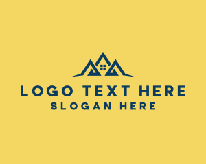 Triangle - House Realtor Letter A logo design