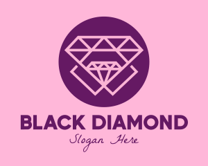 Premium Purple Diamonds logo design