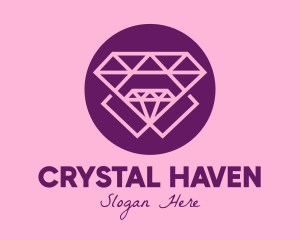 Premium Purple Diamonds logo design