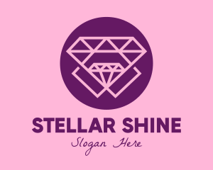 Premium Purple Diamonds logo design