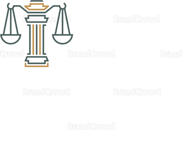 Justice Scale Laurel Leaf Logo