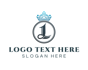 Queen - Luxury Royal Letter L logo design