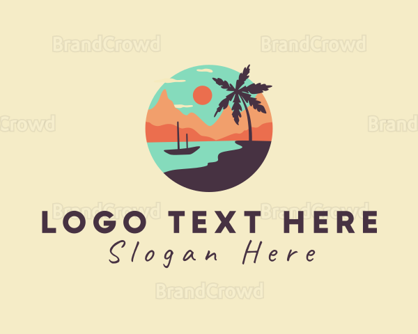 Vacation Beach Trip Logo