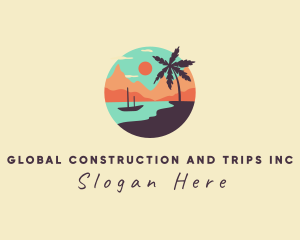 Vacation Beach Trip  logo design