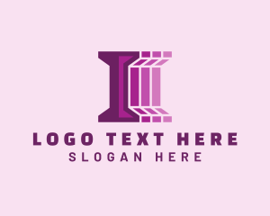 Pillar - Business Technology Letter I logo design