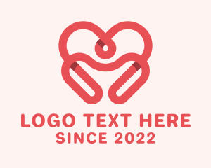 Lover - Red Matchmaking Heart logo design