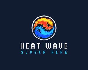 Heat - Cool Heat Thermal logo design