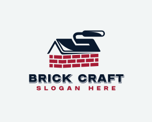 Brickwork - Masonry Trowel Bricklayer logo design
