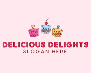 Bakery Pastry Cupcakes logo design