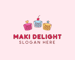 Bakery Pastry Cupcakes logo design