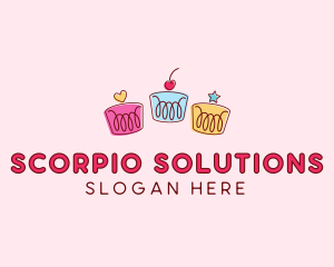 Bakery Pastry Cupcakes logo design