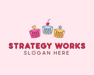 Bakery Pastry Cupcakes logo design