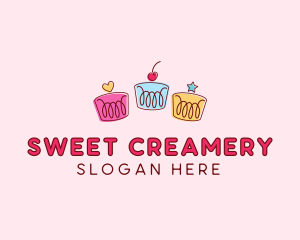 Bakery Pastry Cupcakes logo design