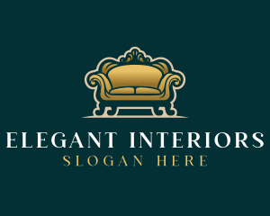 Interior - Luxury Interior Sofa logo design