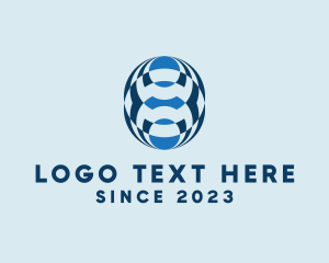 Visual - Optical Illusion Pattern logo design