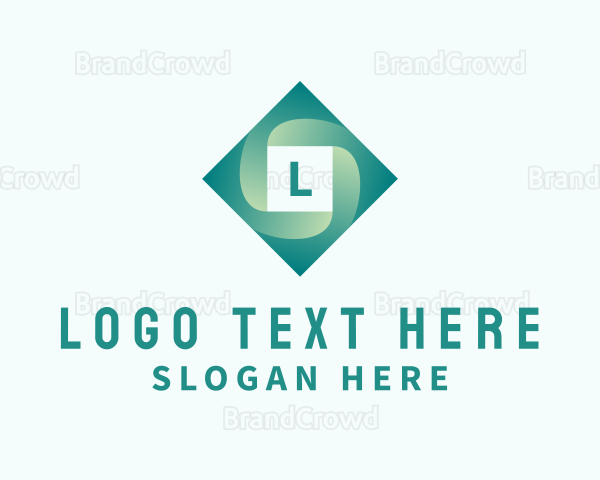 Gradient Spiral Diamond Business Logo