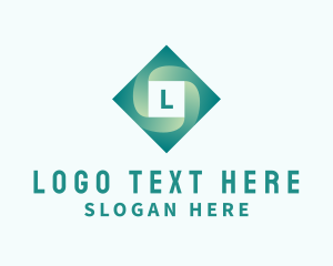 Letter - Gradient Spiral Diamond Business logo design