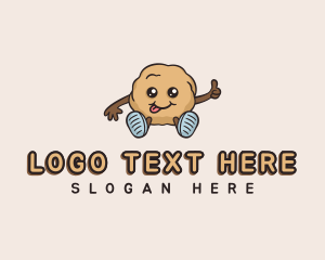 Cartoon - Cookie Dough Pastry logo design