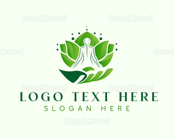 Human Hand Yoga Logo