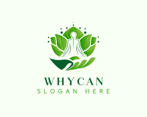 Yoga Studio - Human Hand Yoga logo design