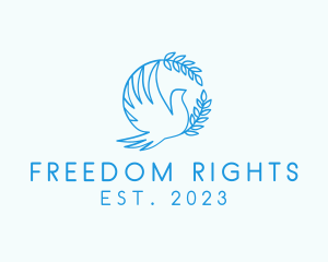 Bird Dove Freedom logo design