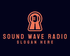 Radio Station - Talk Radio Podcast Mic logo design