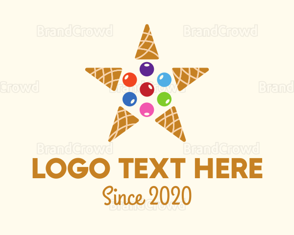 Ice Cream Star Logo