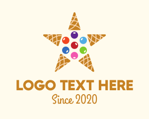 Ice Lolly - Ice Cream Star logo design