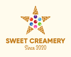 Ice Cream Star logo design