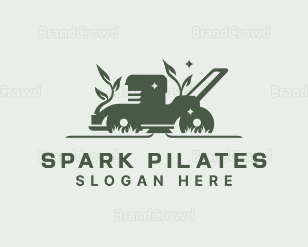 Lawn Mower Yard Cleaning Logo