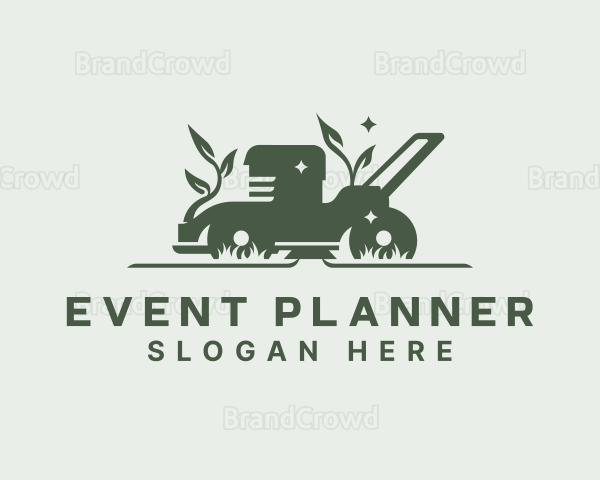 Lawn Mower Yard Cleaning Logo