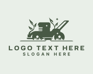 Equipment - Lawn Mower Yard Cleaning logo design