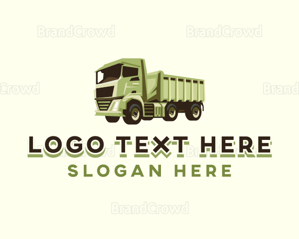 Dump Truck Vehicle Logo