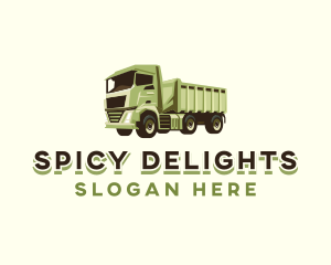 Logistics - Dump Truck Vehicle logo design