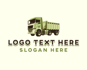 Trucking - Dump Truck Vehicle logo design