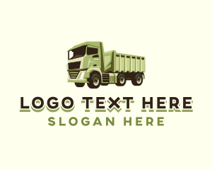 Dump Truck Vehicle Logo