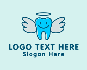Toothbrush - Angel Dental Clinic logo design