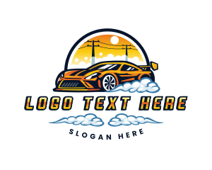 Racing - Automobile Car Wash  Detailing logo design