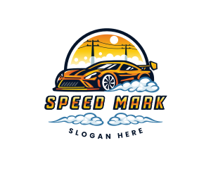 Automobile Car Wash  Detailing logo design